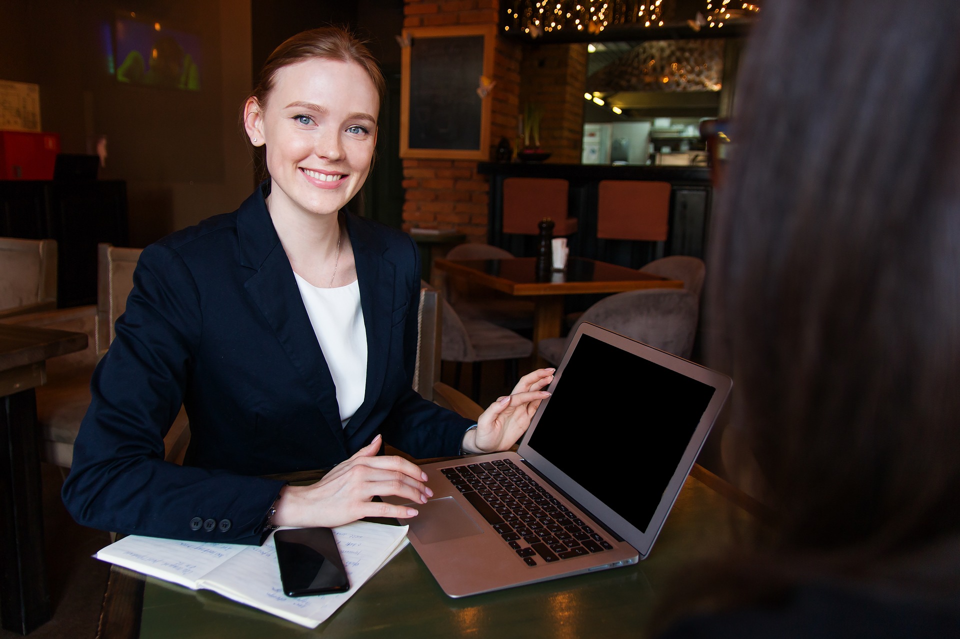 Lady with a laptop