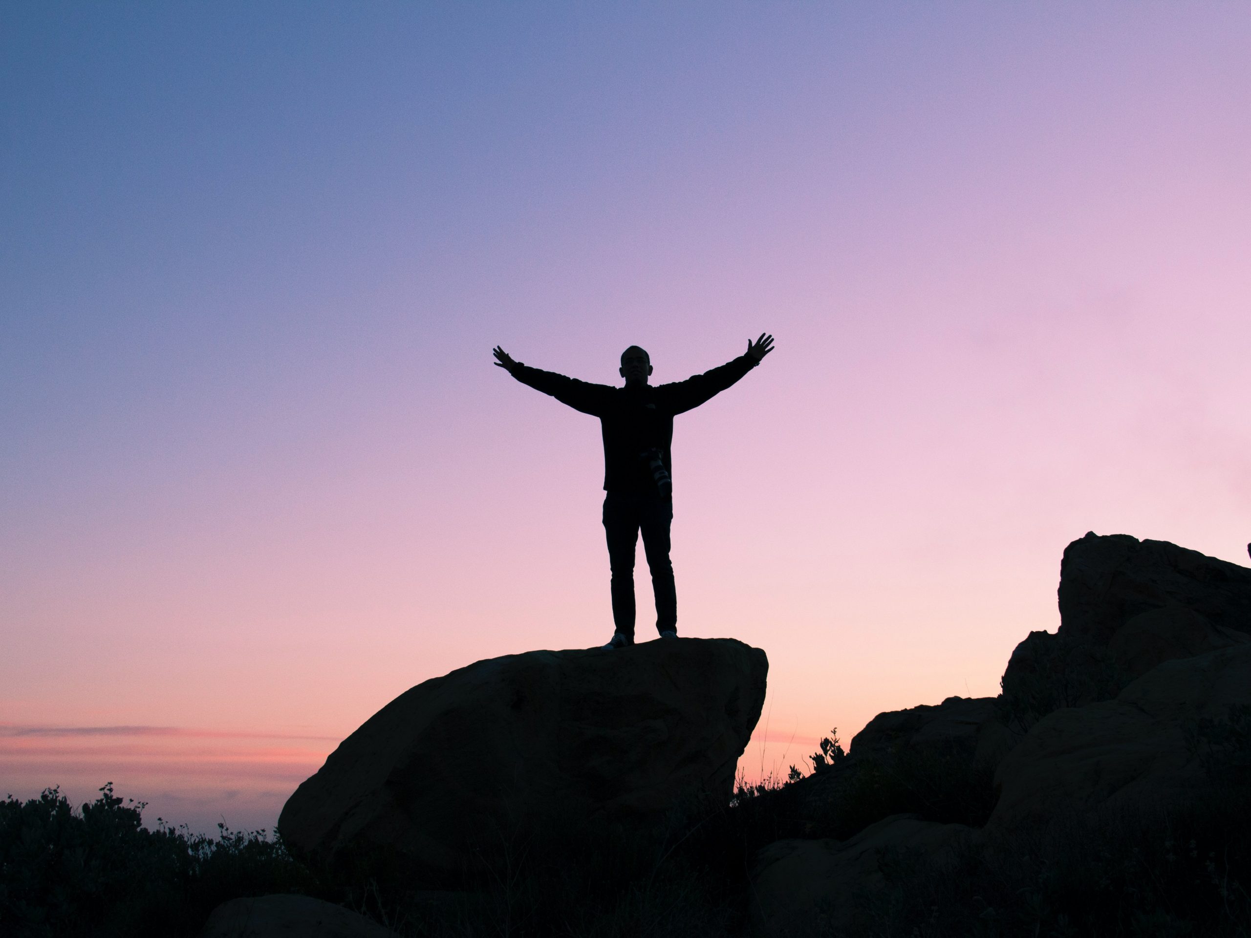 Man on a rock