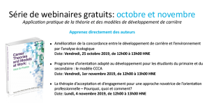 Webinaires gratuits Career Theories