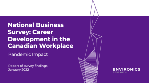 Cover page of National Business Survey