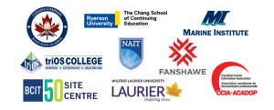 Logoes like Wilfrid Laurier University, Fanshaw and Ryerson University