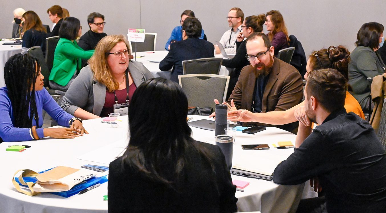 Career development leaders participate in a design thinking workshop at Cannexus24.